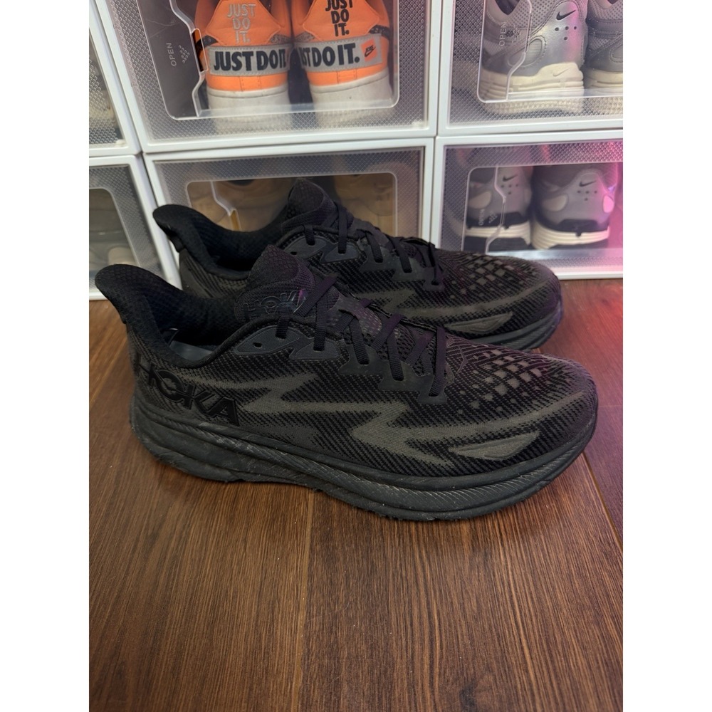 Size 13 - Hoka One One HOKA Clifton 9 Triple Black 1127895-BBLC